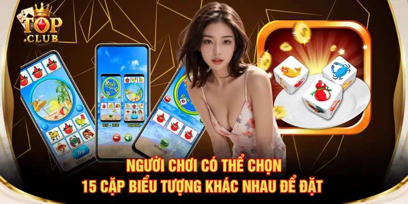 Người chơi có thể chọn 15 cặp biểu tượng khác nhau để đặt 